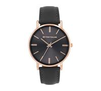 Tom Tailor Orologio da polso con cinturino in pelle sintetica da donna, colore argento, impermeabile 3 bar, idea regalo, fornito in confezione regalo orologi, 2100510