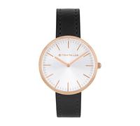 Tom Tailor Orologio da polso con cinturino in similpelle per donna, oro, impermeabile, 5 bar, idea regalo, in confezione regalo, 2100527