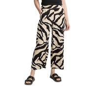 TOM TAILOR Pantaloni da Donna Culotte, 38070 - Abstract Beige Zebra, 40W x 28L