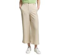 TOM TAILOR Pantaloni da Donna Culotte con Percentuale di Lino, 37762 - Champagne, 36W x 28L