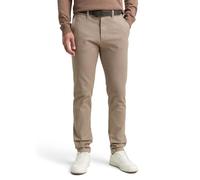 TOM TAILOR 1037547 Pantaloni, 38564-Beige Brown Zig Zag Structure, 33W / 34L Uomo