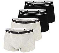TOM TAILOR Boxer da uomo | 4 pezzi in scatola 4 x nero L