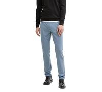 TOM TAILOR Pantaloni da Uomo in Jersey Travis Slim Fit Chino, 37648 - Mystical Blue Two Tone, 33W x 32L