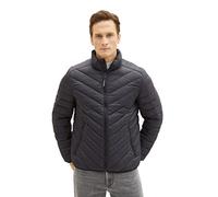 TOM TAILOR Piumino Leggero da con Stampa, 32143-design minimale Nero, l Uomo