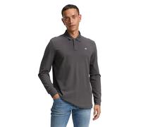 TOM TAILOR Polo a Maniche Lunghe da Uomo Basic piqué, 10307 - Dark Shadow, XXL