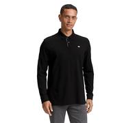 Tom Tailor Polo a Maniche Lunghe da Uomo Basic piqué, 29999 - Black, M