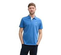 TOM TAILOR Polo Basic piqué da Uomo 1031006, 11356 - Sapphire Blue, M