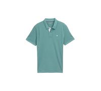TOM TAILOR Polo Basic piqué da Uomo 1031006, 36354 - Meadow Teal Dark Melange, XL