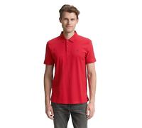 Tom Tailor Polo Basic piqué da Uomo, 12830 - Samba Red, S