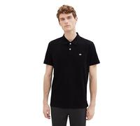 TOM TAILOR Polo Basic Piqué, Uomo, Nero (Black 29999), L