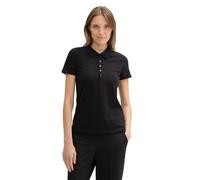 Tom Tailor Polo da Donna 1044731 piqué, 14482 - Deep Black, M