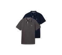 TOM TAILOR Polo da Uomo, 10899 - Tarmac, Colore: Grigio, L