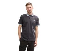 TOM TAILOR Polo da Uomo in piqué con Stretch, 10899 - Tarmac, Colore: Grigio, M