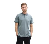 TOM TAILOR Polo da Uomo in piqué con Stretch, 27475 - Grey Mint, 3XL