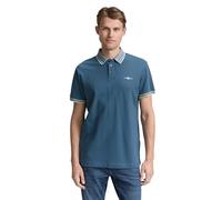 TOM TAILOR Polo da Uomo in piqué con Stretch, 36985 - Mystical Blue, L