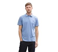 TOM TAILOR Polo da Uomo in piqué con Stretch, 37705 - Sapphire Blue Two Tone piqué, XL
