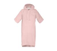 TOM TAILOR Poncho da surf per donna e uomo, S-M, 100% cotone/spugna, poncho da bagno con cappuccio, marsupio e logo ricamato, rosa (Rose)