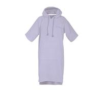 TOM TAILOR Poncho da surf per donna e uomo, S-M, 100% cotone/spugna, poncho da bagno con cappuccio, marsupio e logo ricamato, viola (Soft Lilac)