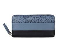 TOM TAILOR portafoglio Ellen Long Zip Wallet Flower Blue