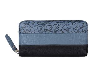 TOM TAILOR portafoglio Ellen Long Zip Wallet Flower Blue