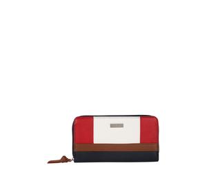 TOM TAILOR Portamonete 'Juna' blu scuro / marrone / rosso / bianco Donna TOM TAILOR XS-XL