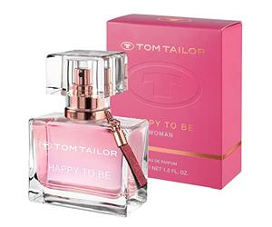 Tom Tailor Profumo da donna Happy to be Woman 30 ml, profumo floreale da donna per ogni età, profumo da donna, combinazione fruttata di gelsomino, pompelmo, vaniglia e ambra, fruttato e orientale
