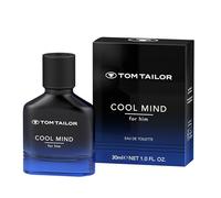 Tom Tailor Profumo da uomo Cool Mind 30 ml, Eau de Toilette maschile con note legnose ambriate, profumo da uomo vegano in cardamomo, cannella, patchouli, vaniglia e legno di sandalo, leggero, fresco e