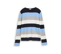 TOM TAILOR Pullover blu chiaro / grigio sfumato / nero / bianco Donna - Abbigliamento - Taglie comode - Pullover e cardigan - Pullover TOM TAILOR XXL