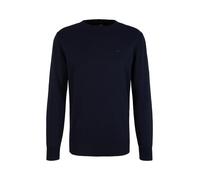 TOM TAILOR Uomini Maglione Basic Plus Size con logo ricamato