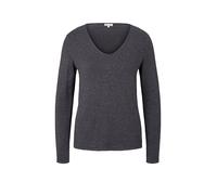 TOM TAILOR 1012976, Maglione basic Donna, Grigio (30281 - Evident Anthracite Melange), XS