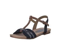 TOM TAILOR Sandalo piatto da donna 5392208, blu navy, 40 EU