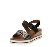TOM TAILOR 9590210003, Sandali con Zeppa Donna, Argento/Nero, 38 EU