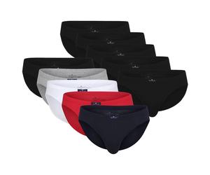 TOM TAILOR Slip Da Uomo, Confezione Da 10 - Mini Slip, Basic, Monocromatico