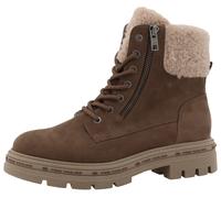 TOM TAILOR Stivaletto stringato marrone / marrone chiaro Donna TOM TAILOR 38