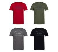 Tom Tailor T-Shirt Uomo Cotone Regular Fit 4er Pacco Set Girocollo Manica Corta