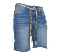 TOM TAILOR Tapered Morbido Sottile Gamba Bermuda Shorts Jeans Stretch Denim