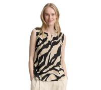 TOM TAILOR Top da Donna, 38070 - Abstract Beige Zebra, XS