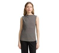 TOM TAILOR Top da Donna, 38581 - Maglia Nera a Righe, 3XL