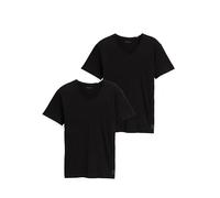 TOM TAILOR Uomini Maglietta Basic in confezione doppia con scollo a V
