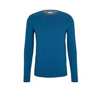 TOM TAILOR Uomini Maglione Basic Plus Size con logo ricamato