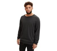 TOM TAILOR Uomini Maglione Basic Plus Size con logo ricamato