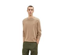 TOM TAILOR Maglione, Uomo, Marrone (Hazel Brown Melange 31089), S