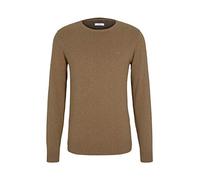 TOM TAILOR Uomini Maglione Basic Plus Size con logo ricamato