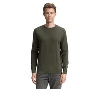 TOM TAILOR Uomini Maglione Basic Plus Size con logo ricamato
