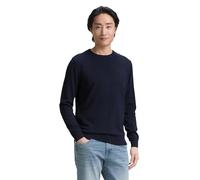TOM TAILOR Uomini Maglione Basic Plus Size con logo ricamato