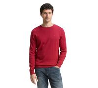 TOM TAILOR Uomini Maglione Basic Plus Size con logo ricamato