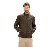 TOM TAILOR Uomo 1038917 Giacca in Similpelle 30513-Buffalo Brown Fake Leather, XXL, 30513 - Buffalo Brown Fake Leather, XXL