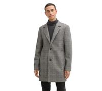 TOM TAILOR Uomo 1042474 Cappotto di lana con bottoni, 32806 - Ecru Black Houndstooth, L