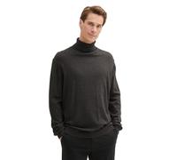 TOM TAILOR Dolcevita Basic da Uomo con Cashmere, 10617 - Black Grey Melange, S