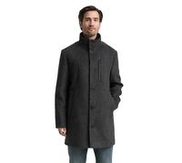 TOM TAILOR Uomo 1046983 Cappotto di Lana 2 in 1 con Giacca Interna Rimovibile, 30500 - A Spina di Pesce, Colore: Grigio Scuro, S